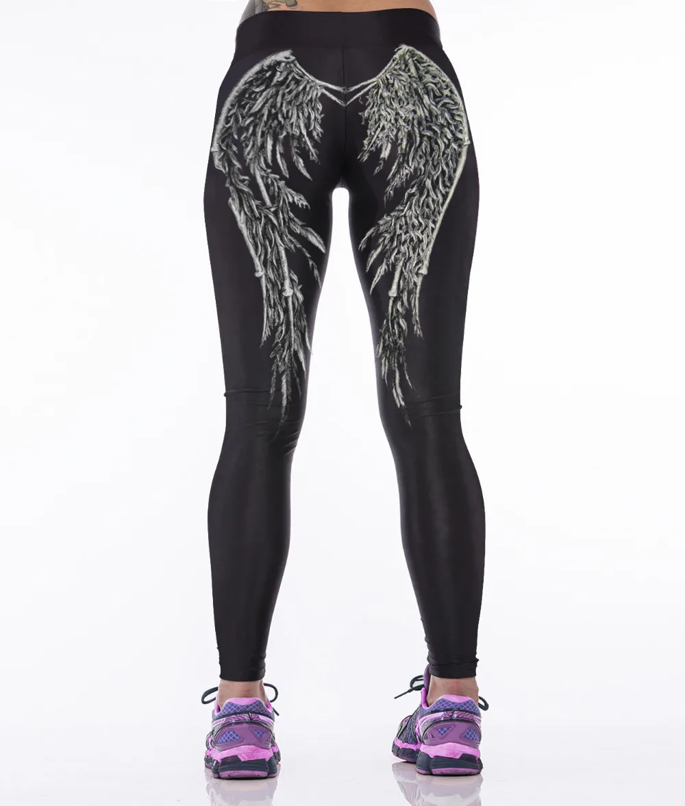 Труп невесты 3d печатных леггинсы женщины секси спортивные панк-рок легинсы для