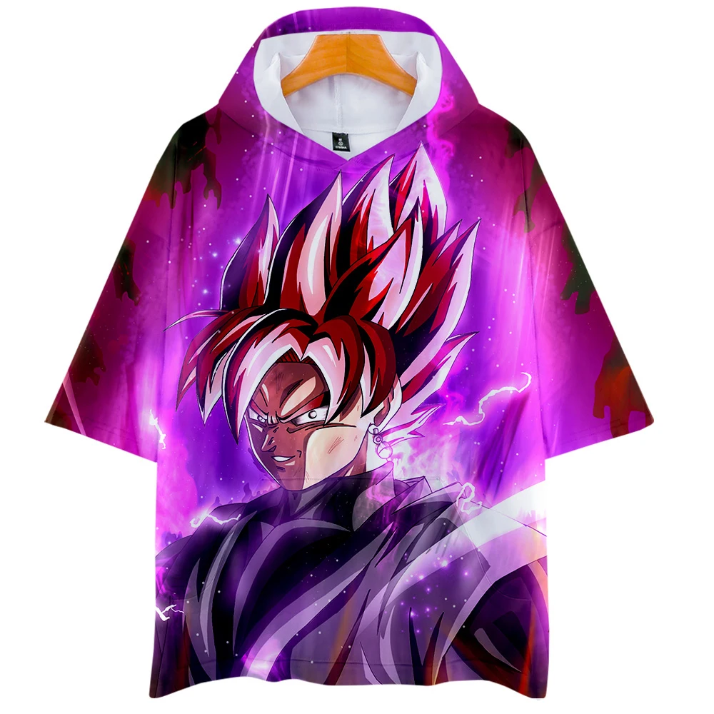 3D DRAGON BALL Для мужчин из толстовки с капюшоном и футболка карманами уличная Harajuku