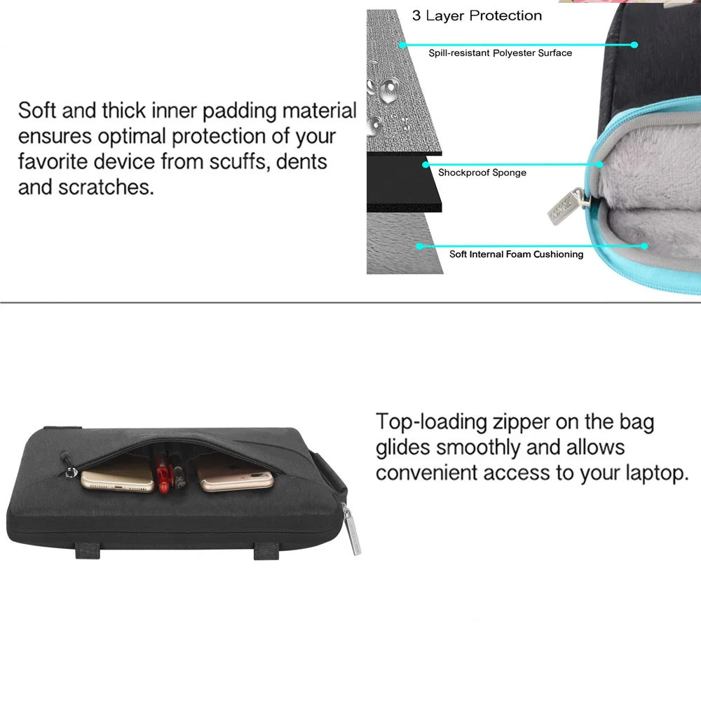 MOSISO ноутбук рукав ноутбук Shoulderbag портфель для Macbook Pro Air 11 12 13,3 14 15 дюймов Asus/acer/hp/Dell microsoft Surface