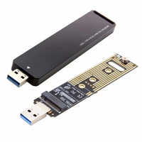 usb 3 0 to nvme m key m 2 ngff ssd external pcba conveter adapter with flash disk case