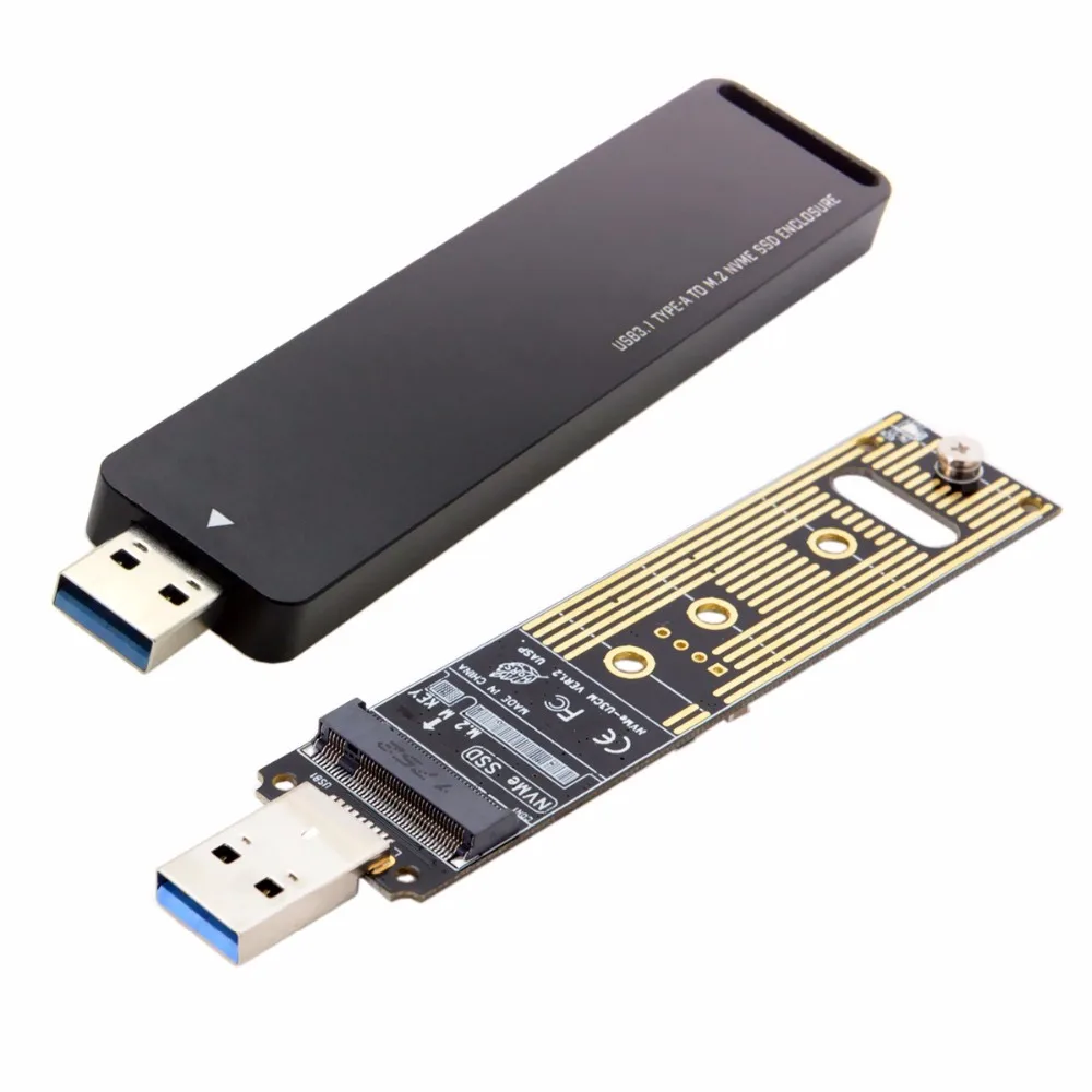 Внешний конвейер USB 3 0 для NVME M key M.2 NGFF SSD PCBA с чехлом флэш диска|Кабели передачи