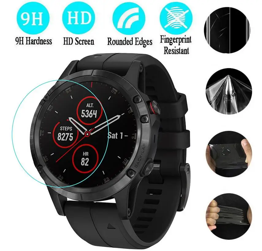 600 шт. мягкая прозрачная защитная пленка из ТПУ для Garmin Fenix 5/5S/5X chronos Forerunner 225/235