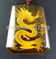 free shippingrare exquisite carved dragon pendant necklace