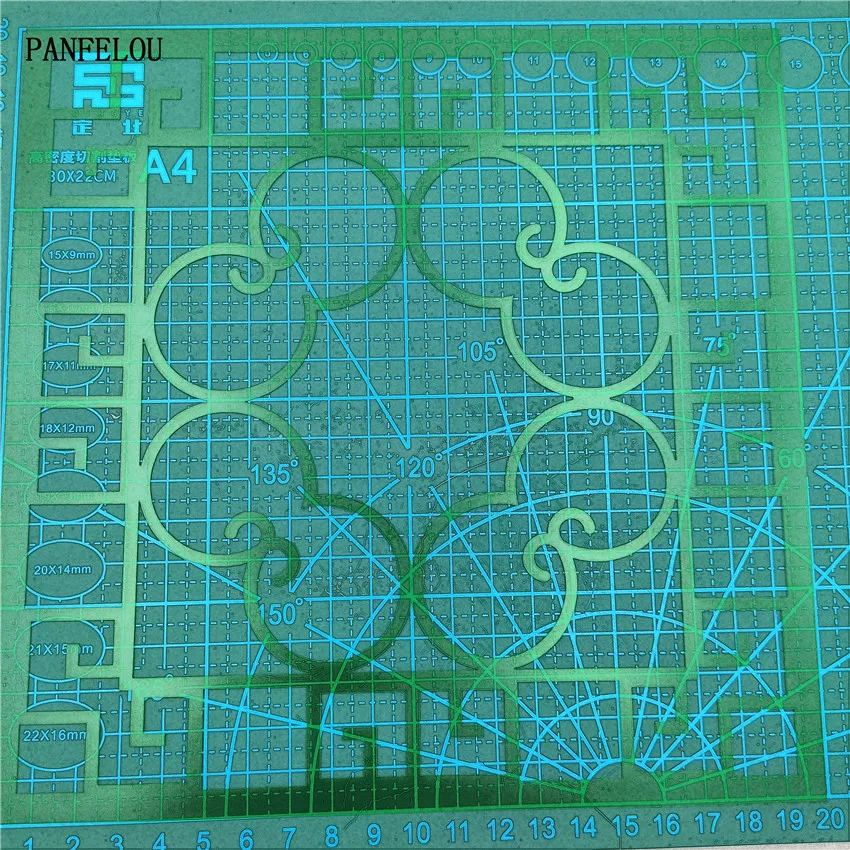 Трафареты для скрапбукинга с зелеными цветами Пластиковая форма распылителем