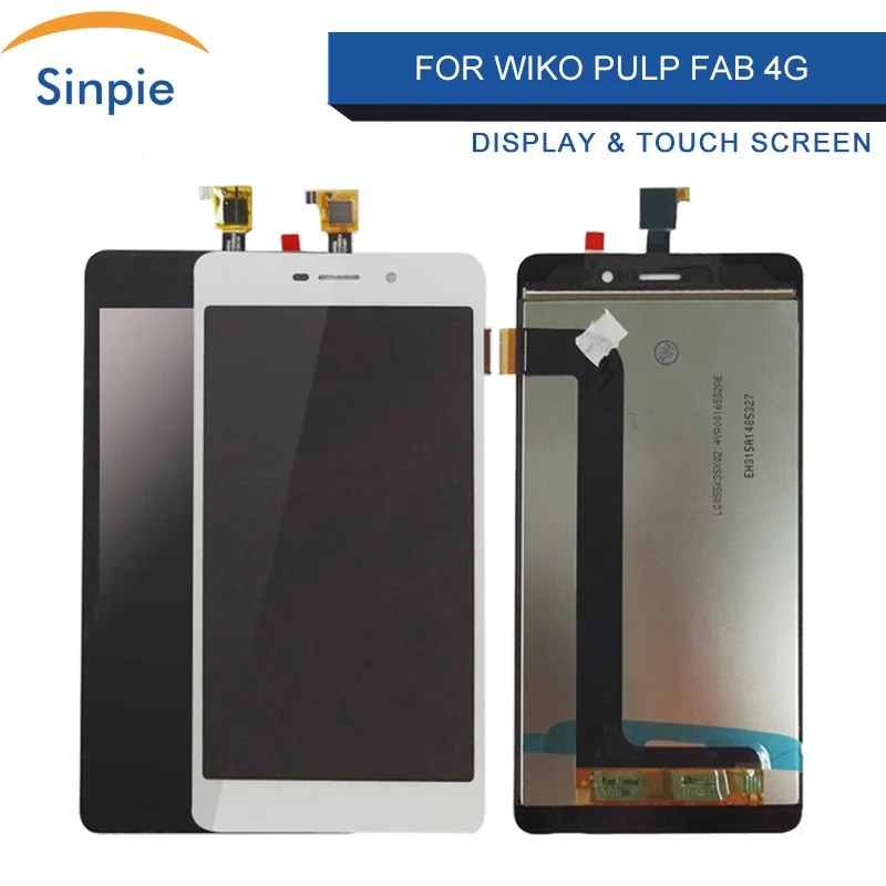 Sinpie 100%Tested Working LCDs For Wiko Pulp Fab 4G LCD Display Touch Screen Digitizer With Frame Spare Parts Tools | Мобильные