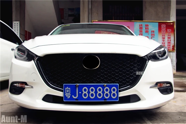 Для Mazda 3 Axela- Решетка переднего бампера верхняя решетка черная автозапчасти и аксессуары