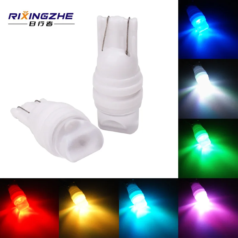 RXZ 100 шт. 12 В T10 led w5w 5630 2SMD лампа керамическая Светодиодная лампа для автомобильного источника света, Освещение номерного знака, лампа для багажника