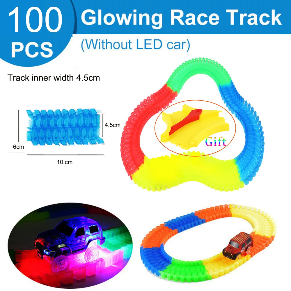 4 5 см Магическое свечение Raceway изгиб в темноте Flex Flash сборка игрушка 360 100 шт