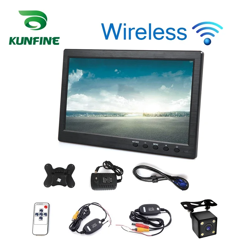 display wifi camera Беспроводной автомобильный Стайлинг 10,1 дюймов TFT ЖК-экран Автомобильный монитор заднего вида дисплей для заднего вида резервная камера автомобиля ТВ дисплей - Цвет: display wifi camera