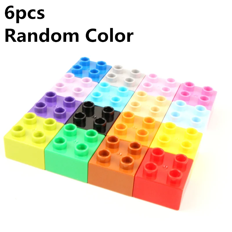Diy-R501-19x6pcs Одиночные продажи крупные частицы Diy строительные блоки аксессуары красочная Базовая пластина совместима с дублированные игрушки для детей подарок - Цвет: Diy-R501-19x6pcs