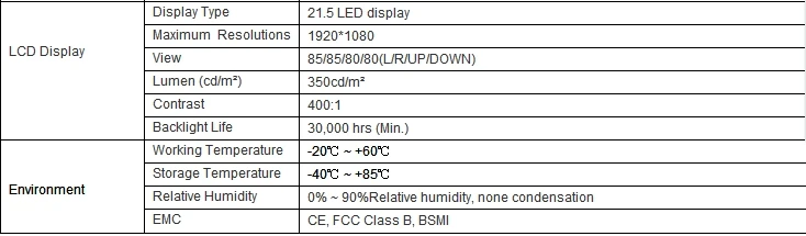 Все в одном DIY настольный ПК с процессором i3/i5/i7 ram 2 ГБ/4 ГБ/8 ГБ HDD 120 ГБ/1 ТБ 18,5 22 24 27 дюймов lcd HD 1080p монитор