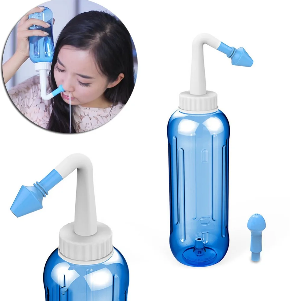 

1 Set Adults Children Nose Wash System Pot Sinus & Allergies Relief Rinse Neti 500mL