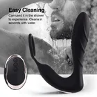 HIMALL беспроводной мужской массажер простаты с дистанционным управлением Силиконовый анальный вибратор 10 скоростей Анальная пробка секс-игрушки для мужчин мастурбатор xxx