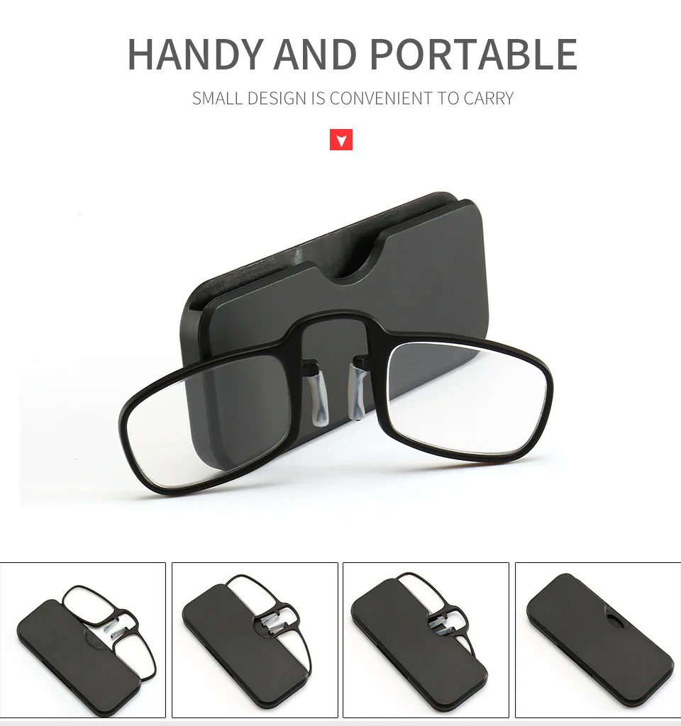 Stick Anywhere, Go Everywhere Women Men Reading Glasses Plus Universal Pod Case,SOS+1.0+1.5+2.0+2.5+3.0