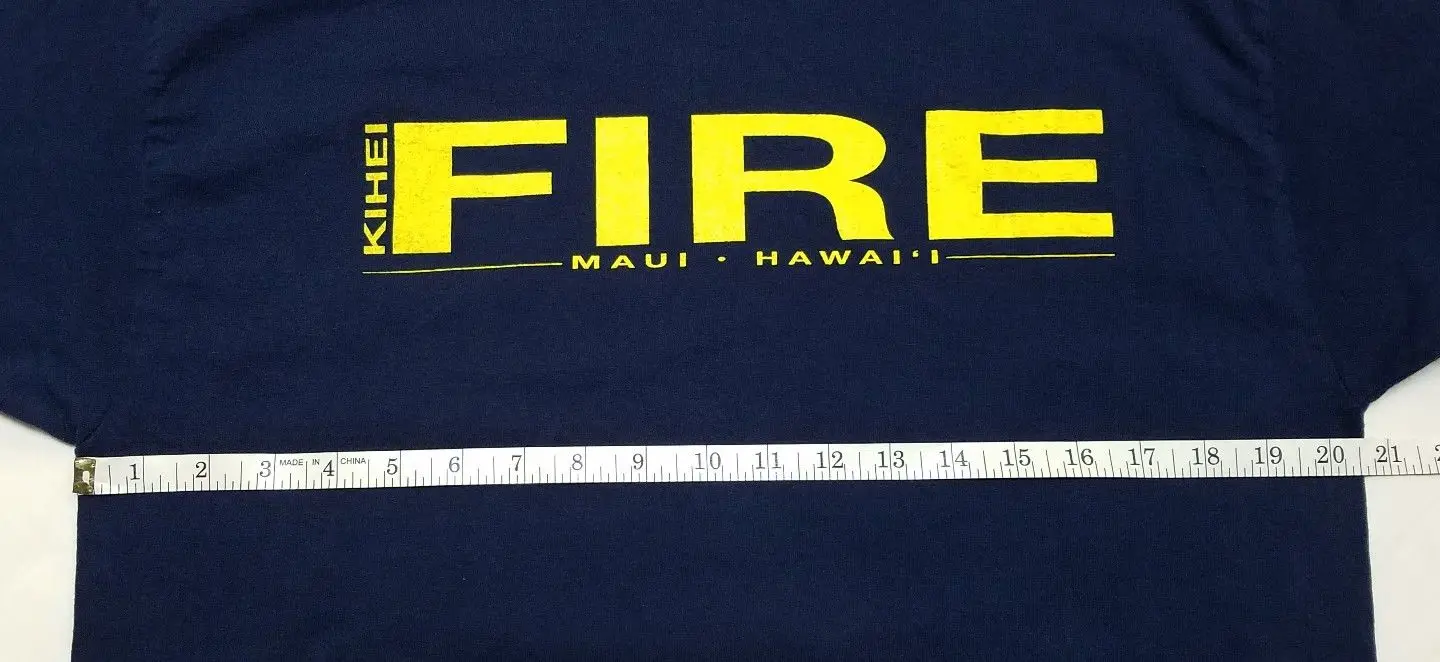 Мауи Пожарная служба MFD KIHEI HAWAII Engine 6-Футболка Мужская Средняя-большая | одежда