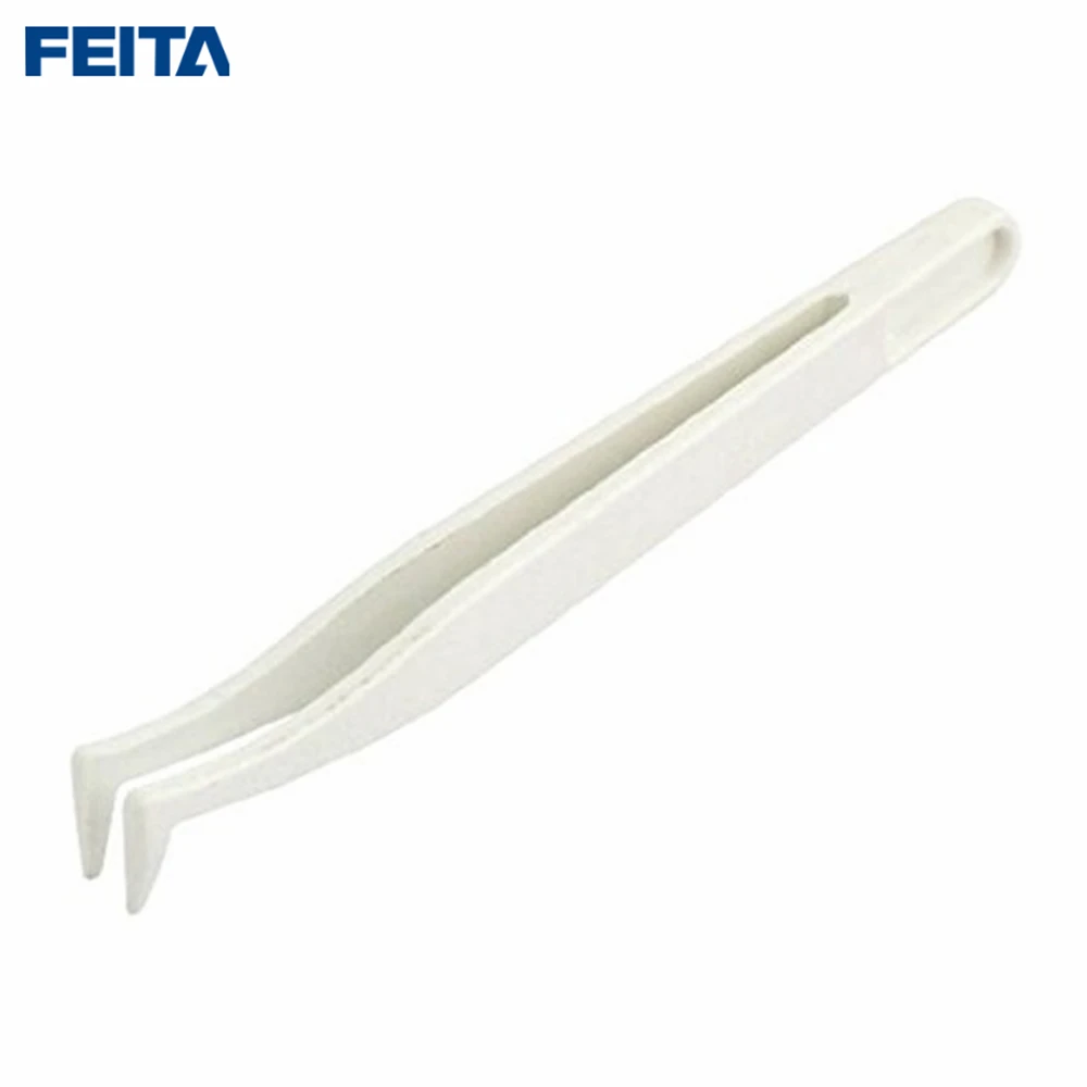 

FEITA 6PCS 93301-08 Plastic Tweezers Set White Color Hand Repair Tools for Electronic,Repair,Laboratory, industrial, cleanroom