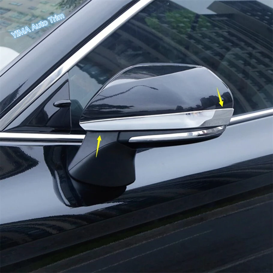 

Lapetus Auto Styling Side Door Rearview Mirror Streamer Strip Cover Trim ABS Fit For Toyota Camry 2018 - 2022 Chrome Look