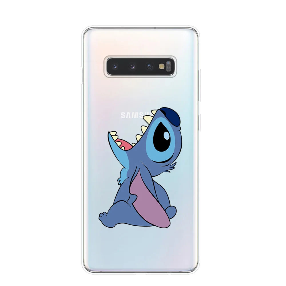 Чехлы для телефонов с милым рисунком стежка для samsung S10 S9 S8 Plus S10e 5G S6 S7 Edge S10Lite прозрачный силиконовый мягкий чехол-накладка