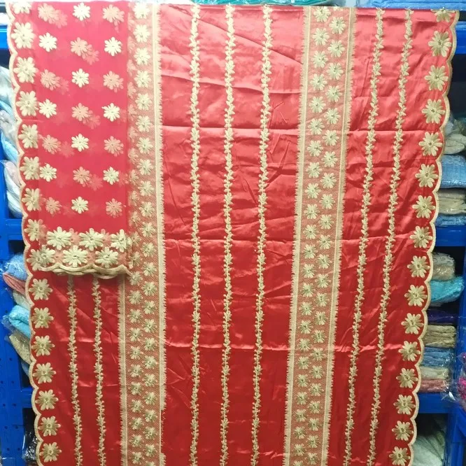 Hot sales fashion French silk lace fabric 7 yards per piece high quality gauze h8-20 | Дом и сад