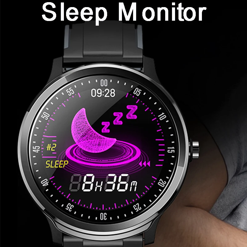 Смарт-часы для мужчин с сенсорным экраном датчик сердечного ритма смарт-браслет