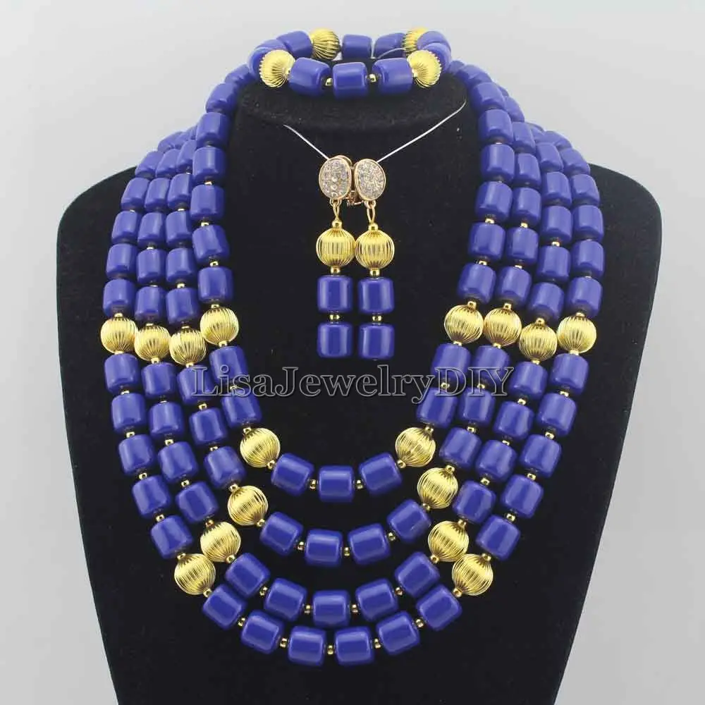 

Nigerian Wedding African Beads Rushed Classic Women Coral Jewelry Sets New Arrived Nigeria Set Necklace Africa Beads HD6320