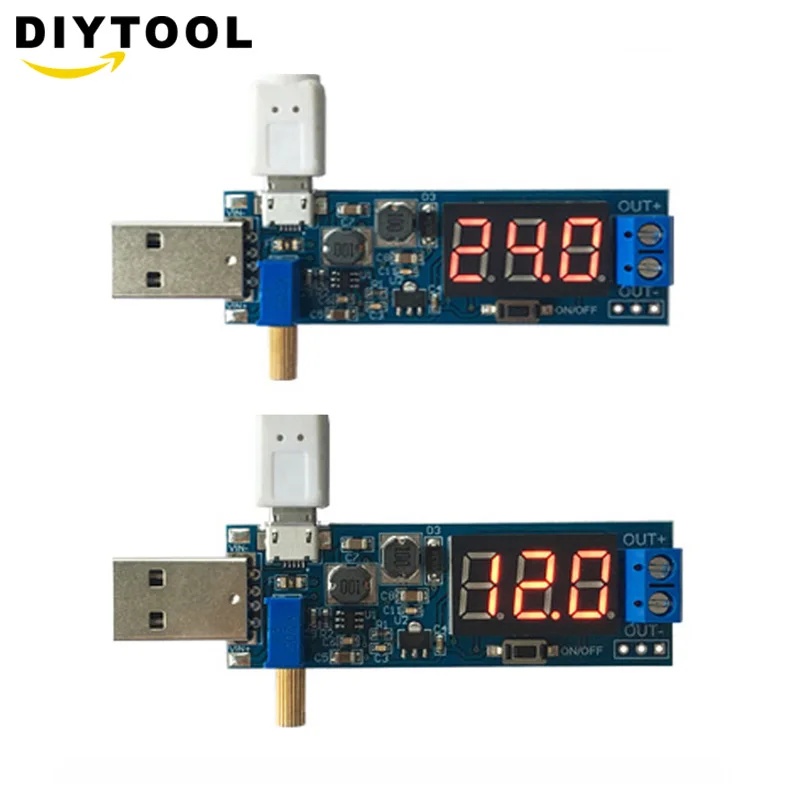 DC 5V до 3 5 V / 12V USB Шаг вверх/вниз Питание Модуль Регулируемый повышающий