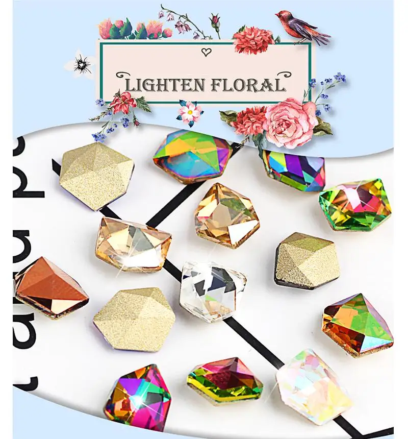 Красочные 3D украшения для дизайна ногтей своими руками Гель-лак инструмент