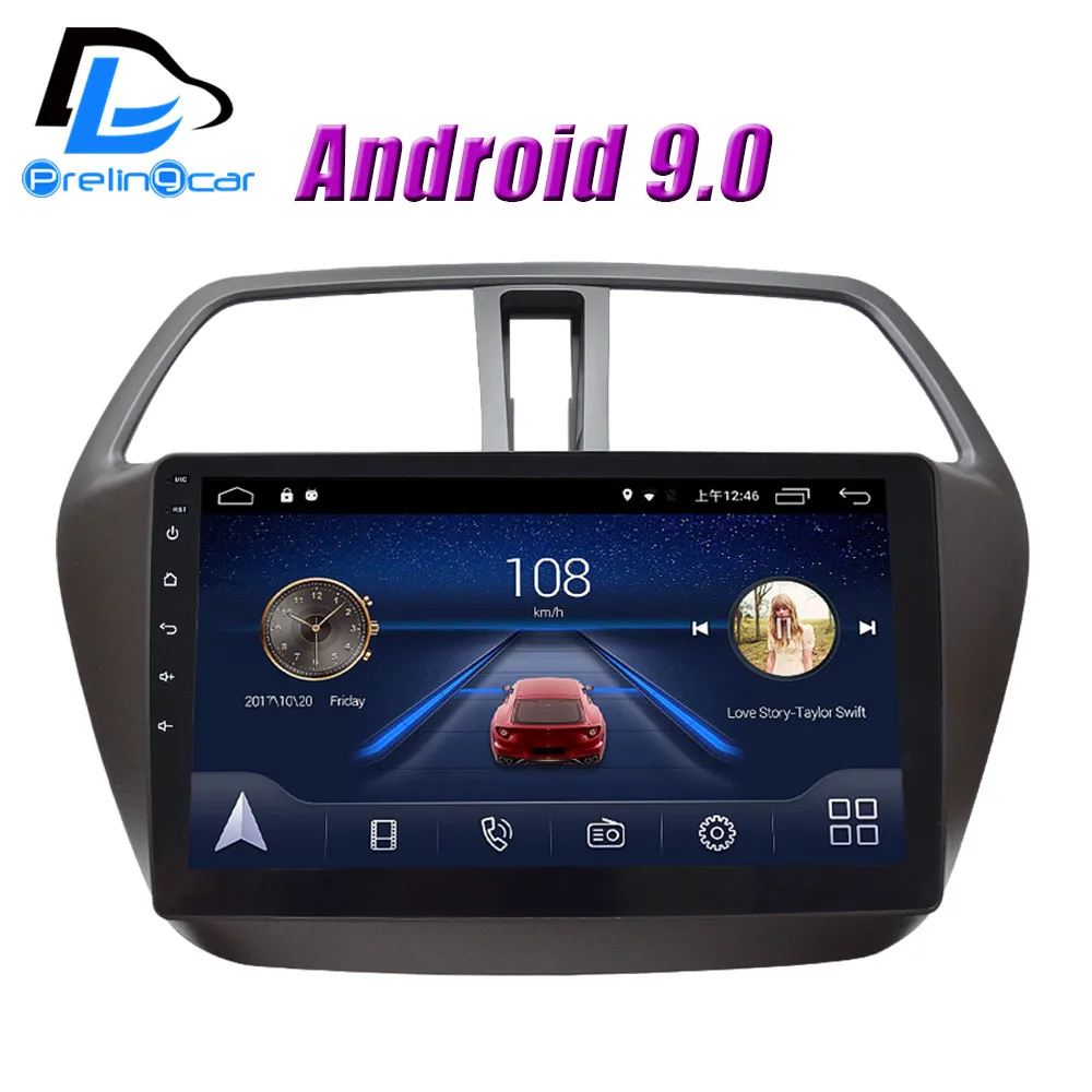 4G LTE Android 9,0 Автомобильный gps мультимедийный Видео Радио плеер в тире для Suzuki S-cross null лет Навигация стерео
