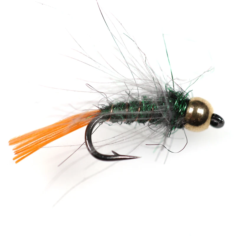 Wifreo 32 шт./коркор. CDC Nymph Bugs медные мухи для рыбалки нахлыстом серая форель