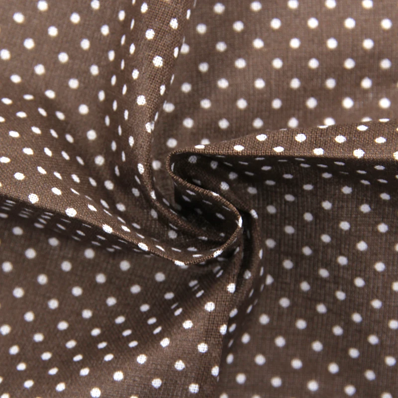 Кофе Цвет Цветочный Лоскутная плотная хлопок ткань швейный Текстиль Ткань для