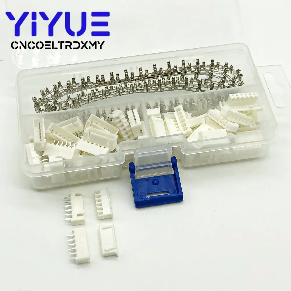 240 шт/30 комплектов XH2.54 6pin 2 54 мм Шаг клеммный комплект/корпус/штыревой разъем JST