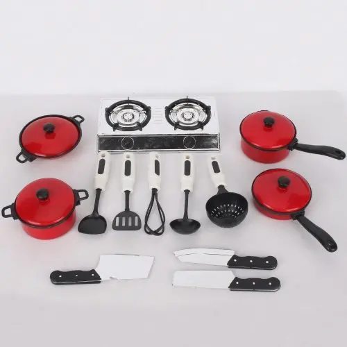

RCtown 13 наборов кастрюль и кухонные сковороды кухонная посуда для детей игровой домик игрушки, имитация кухонной утвари zk30