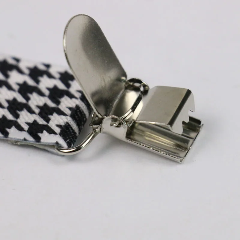 Высококачественный 2 5 см Широкий Черный Белый Хаундстут мужчины Wo s подтяжки