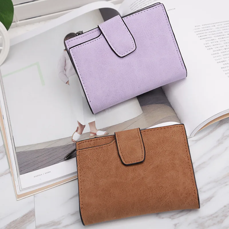 Женские короткие кошельки из искусственной кожи женский модный маленький