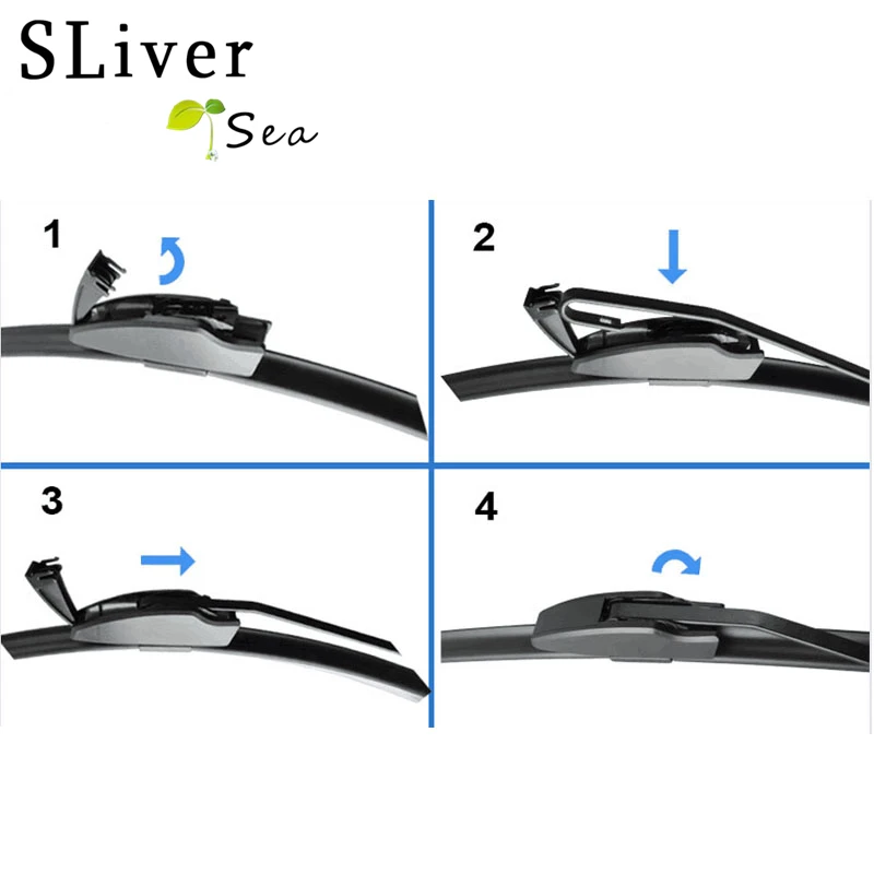 Лезвия стеклоочистителя SLIVERYSEA для Jeep Wrangler 2007-2014 15 &quot+ 15&quot высокое качество Iso9001