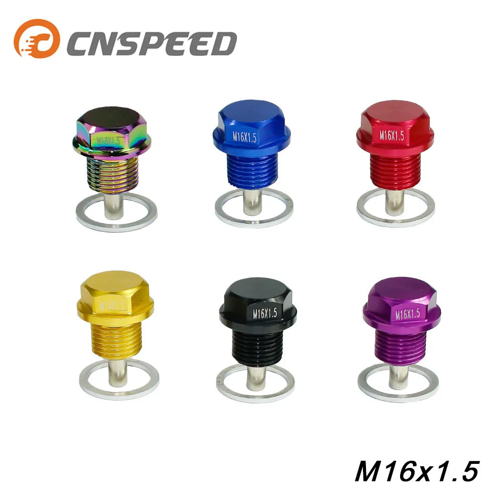 CNSPEED M16 * P1.5 мм Магнитная дренажная масляная пробка/сливная пробка для поддона