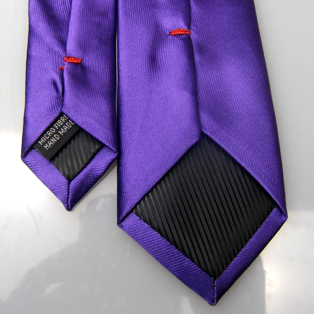 Мужские галстуки для костюма новый дизайн фиолетовый однотонный жаккардовый