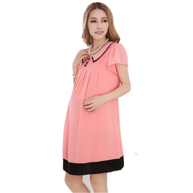 2016 новых короткими рукавами платье беременных женщин беременные женщины летом