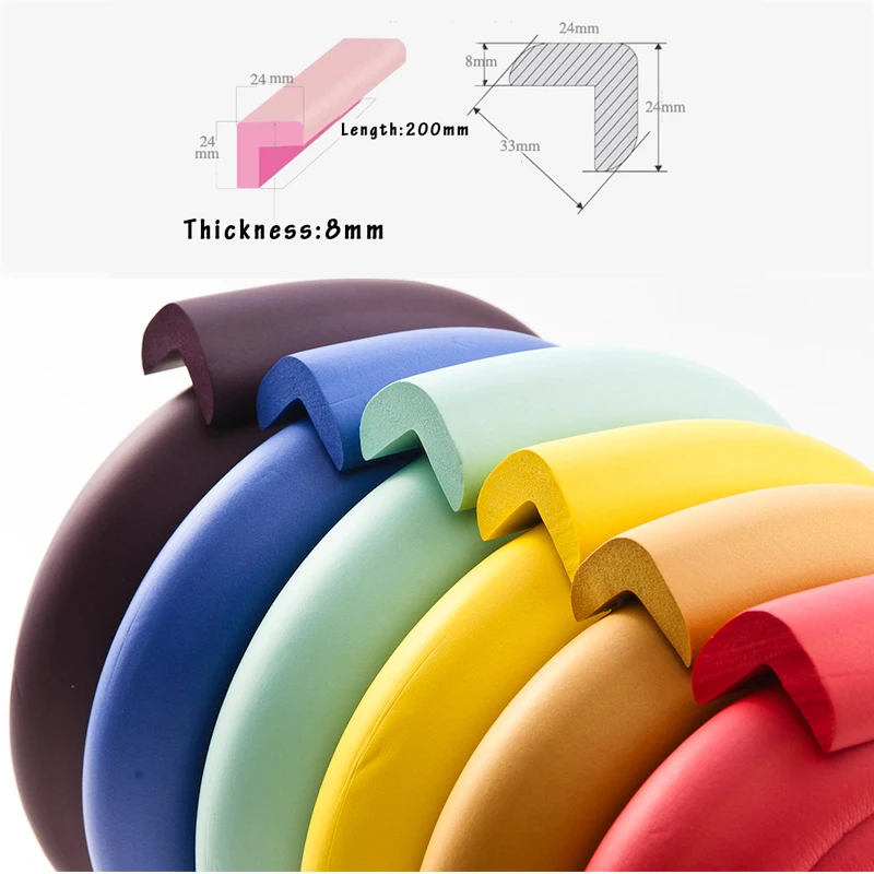 Мини полоска 8 мм защита от ударов с лентой для безопасности детей настольная