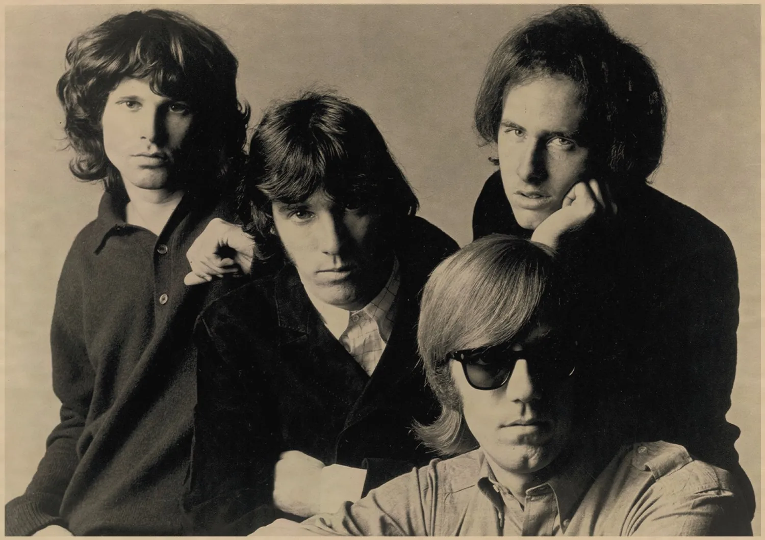 3 The Doors Jim Morrison Винтаж Ретро Рок-Группа Музыка Гитара матовая крафт-бумага плакат Настенная Наклейка домашний декор A1 - Цвет: 3