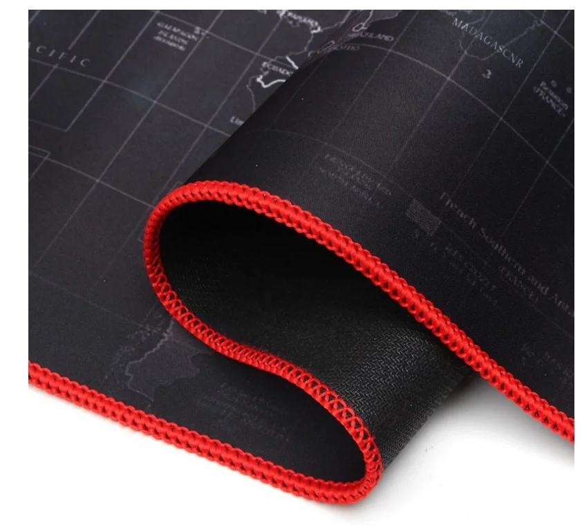 Коврик для мыши WESAPPA 600x300/700x300/900x400 мм карта мира с запирающимся краем геймерский большой компьютерный коврик для клавиатуры Настольный игровой коврик для мыши