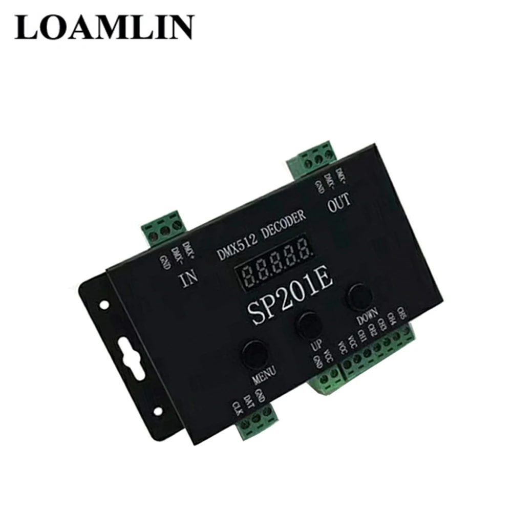 Контроллер декодера SP201E DMX512 фотографический выход WS2812B UCS1903 TM1804|Контролеры RGB| |