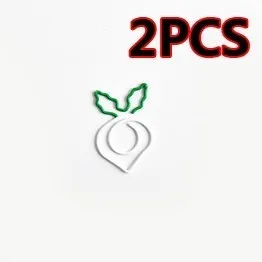 2PCS New Cute Carrot Bookmark Planner Paper Clip Metal Material Bookmarks For Book Stationery School Office Supplies - Цвет: C