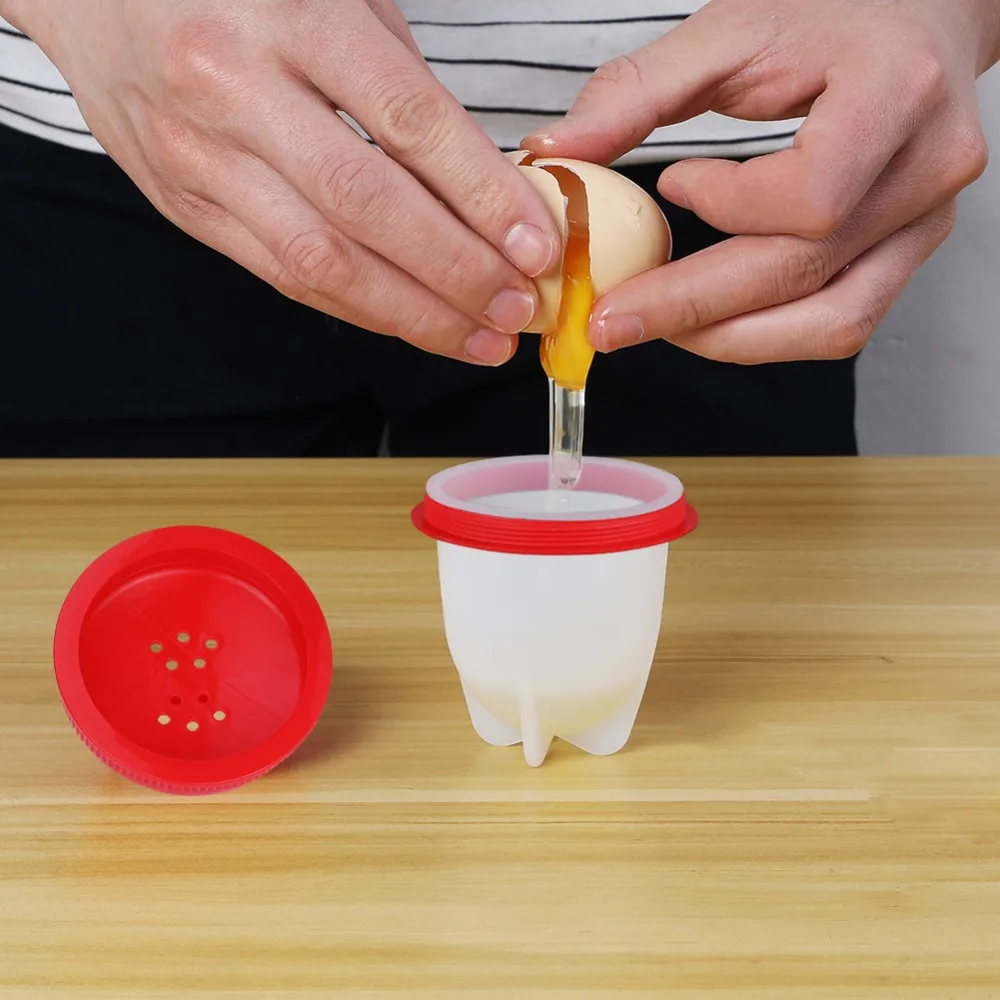 6 шт. силиконовые egglettes яйцо Плита яйца вкрутую без В виде ракушки для Инструменты