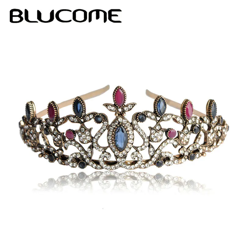 Женский свадебный аксессуар для волос Blucome красный диадема в турецком стиле