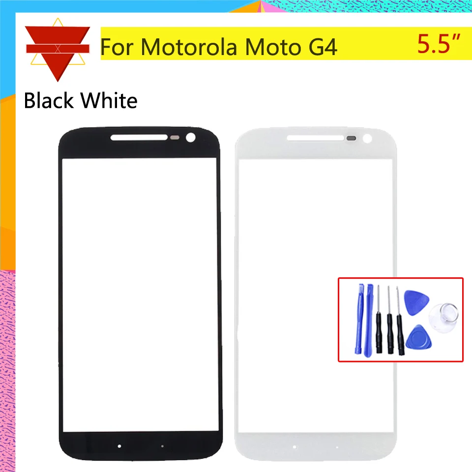 5 LCD Переднее стекло линзы Motorola Moto G4 XT1620 XT1621 XT1622 XT1623 XT1624 передний внешний экран