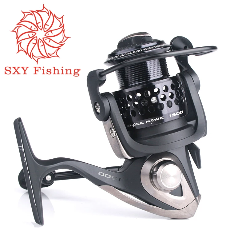 

FREE SHIPPING EBH1500 type 6shaft spinning metal fishing reel Fishing force 8kg Aluminium alloy body Super light lure reel
