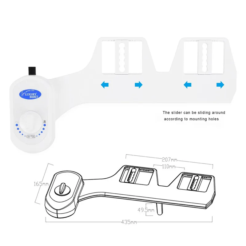 G1/2 ''мытье бедра+ насадка самоочищающаяся функция Bidet4me MB-1000 флэш-вода сиденье для унитаза крепление нет-Электрический