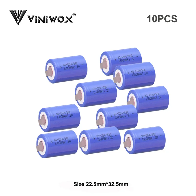 Ni-CD 1500 мА/ч, 4/5SC 1,2 V Перезаряжаемые аккумуляторные батареи с длительным сроком службы фонарик Мощность банк Мощность инструмент Батарея-гидридных и никель-кадмиевых типов аккумуляторов сотового аккумулятора