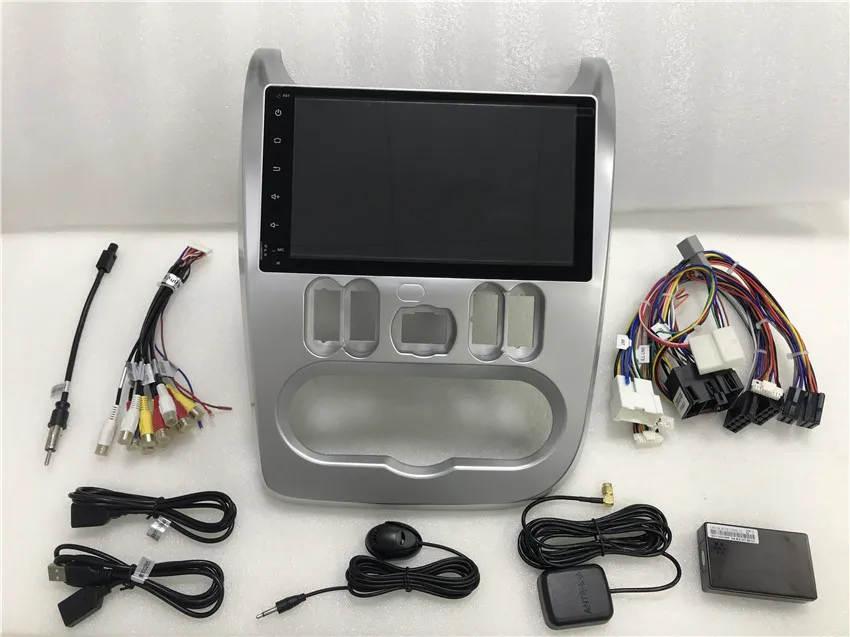 4 ГБ " HD Android 9,0 стерео для Renault Duster Dacia Logan Sandero Авто Радио FM gps навигация WiFi резервная камера без DVD
